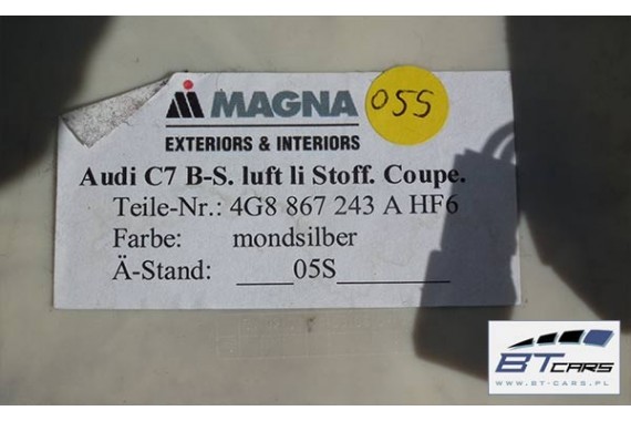 AUDI A7 SŁUPEK A POSZYCIE szary 4G8867233 4G88672334 4G8867233 4G88672334 4G8867233 4G88672334 4G8867233B 4G88672334B 4G8867233