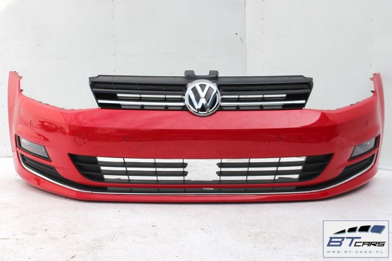 VW GOLF 7 VII PRZÓD maska błotniki zderzak pas przedni wzmocnienie błotnik Kolor LY3D czerwony 5G Highline belka High line