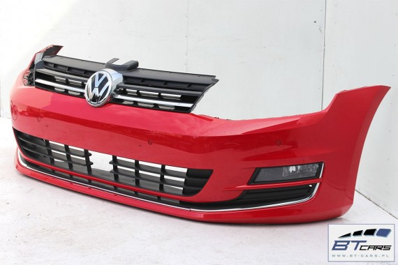 VW GOLF 7 VII PRZÓD maska błotniki zderzak pas przedni wzmocnienie błotnik Kolor LY3D czerwony 5G Highline belka High line