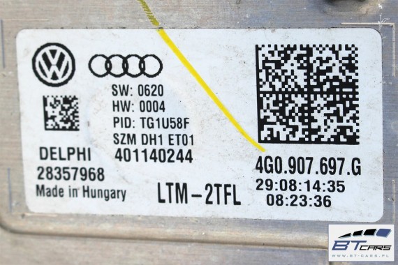 VW GOLF 7 VII PRZÓD maska błotniki zderzak pas przedni wzmocnienie błotnik Kolor LY3D czerwony 5G Highline belka High line