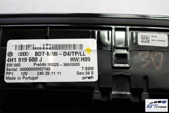 AUDI A8 PANEL MMI 4H1919600J 4H1919600N TOUCHPAD gałka z touchpadem 4H1919600A 4H1919600E 4H1919600G 4H1919600J 4H1919600N 4H D4