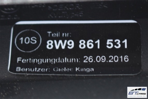 AUDI A4 KOMBI BOCZEK DYWAN PAS BAGAŻNIKA 8W9863879A 8W9863880A 8W9861531 8W9864483 boczki bagażnik tapicerka 8W Avant Allroad B9