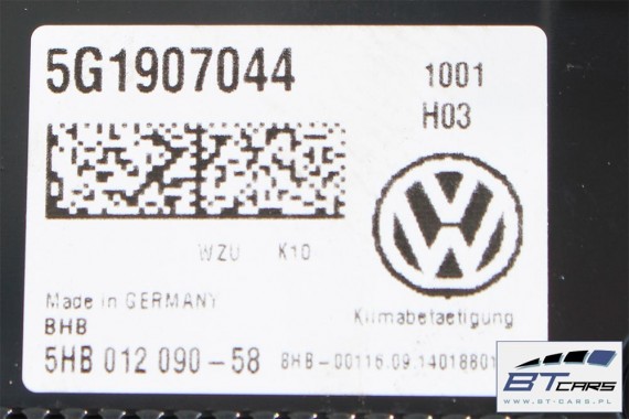 VW PASSAT B8 PANEL KLIMATYZACJI KLIMY 5G1907044 moduł sterownik nawiewu 5G1 907 044