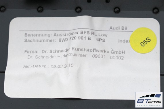 AUDI A4 LISTWY OZDOBNE KONSOLI DEKORY 8W 8W2820901B 8W2820902B dekor listwa 8W2 820 901 B 8W2 820 902 B 8W2 863 969 8W2863969B