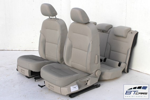 VW GOLF 7 VII FOTELE KOMPLET FOTELI siedzeń siedzenia fotel tapicerka 5G welur kolor mocca 5G4