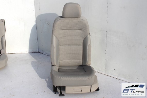 VW GOLF 7 VII FOTELE KOMPLET FOTELI siedzeń siedzenia fotel tapicerka 5G welur kolor mocca 5G4