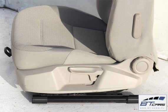 VW GOLF 7 VII FOTELE KOMPLET FOTELI siedzeń siedzenia fotel tapicerka 5G welur kolor mocca 5G4