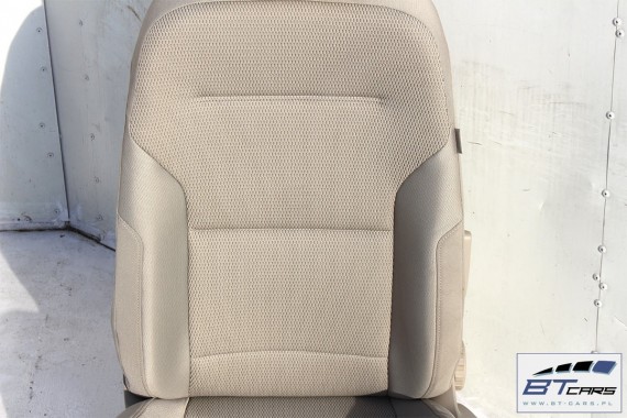 VW GOLF 7 VII FOTELE KOMPLET FOTELI siedzeń siedzenia fotel tapicerka 5G welur kolor mocca 5G4
