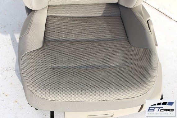 VW GOLF 7 VII FOTELE KOMPLET FOTELI siedzeń siedzenia fotel tapicerka 5G welur kolor mocca 5G4