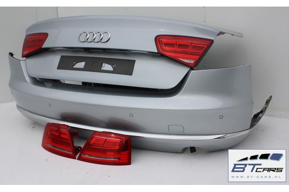 AUDI A8 LX7S 4H TYŁ ZDERZAK tylny + KLAPA BAGAŻNIKA D4 4H0 2010-14 Kolor: Y0Y0 Srebrny 4H0807511 4H0807521 4H0827023B 4H0827023