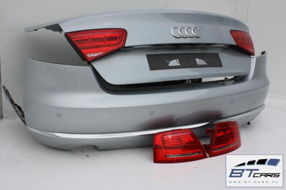 AUDI A8 LX7S 4H TYŁ ZDERZAK tylny + KLAPA BAGAŻNIKA D4 4H0 2010-14 Kolor: Y0Y0 Srebrny 4H0807511 4H0807521 4H0827023B 4H0827023
