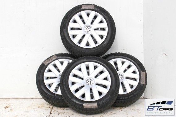 VW POLO FELGI STALOWE 15 OPONY ZIMA KOŁA felga 6R0601027D/ L 6J*15H2 ET38 opona Pirelli Snowcontrol 185/60/15 88T 6R 6C