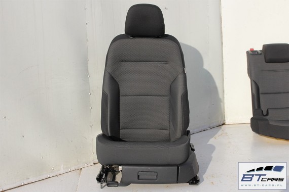 VW GOLF 7 VII FOTELE KOMPLET FOTELI siedzeń siedzenia fotel tapicerka 5G 5G4 welur kolor czarny 5G0