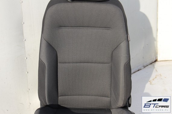 VW GOLF 7 VII FOTELE KOMPLET FOTELI siedzeń siedzenia fotel tapicerka 5G 5G4 welur kolor czarny 5G0