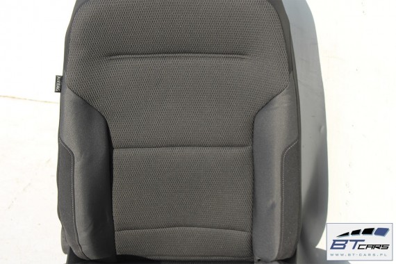 VW GOLF 7 VII FOTELE KOMPLET FOTELI siedzeń siedzenia fotel tapicerka 5G 5G4 welur kolor czarny 5G0