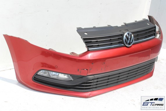 VW POLO PRZÓD LA3X 6C maska błotnik zderzak pas przedni lampy wzmocnienie 6C Kolor :  LA3X sansetred metalilc czerwony 6K6K 6C0