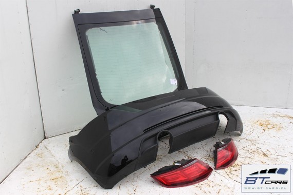 AUDI TT 8S TYŁ ZDERZAK tylny + KLAPA BAGAŻNIKA + LAMPY lampa Led 8S 2015- Kolor: LY9T - czarny (schwarz) 8S0945095 8S0945096