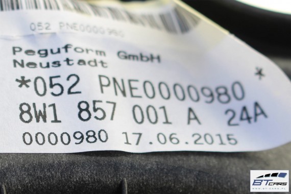 AUDI A4 A5 KONSOLA DESKA ROZDZIELCZA KOKPIT PULPIT POD HEAD UP czarna 8W1857001A 8W1857001C 8W1857001G 8W F5 8W1857001 8W1857001