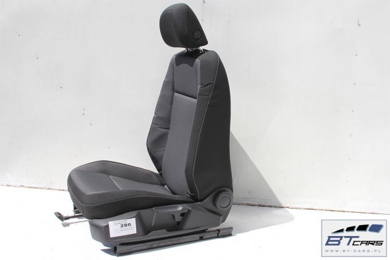 VW PASSAT B8 KOMBI FOTELE KOMPLET FOTELI siedzeń siedzenia tapicerka avant welur kolor czarno - niebieski 3G 3G9