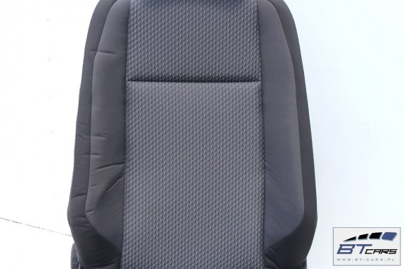 VW PASSAT B8 KOMBI FOTELE KOMPLET FOTELI siedzeń siedzenia tapicerka avant welur kolor czarno - niebieski 3G 3G9