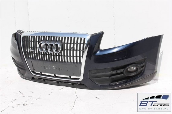 AUDI Q5 8R KOMPLETNY PRZÓD maska błotniki zderzak pas przedni wzmocnienie błotnik lampy Xenon led 8A	LZ5A Tiefseeblau perlefekt