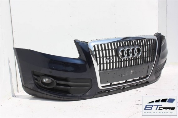 AUDI Q5 8R KOMPLETNY PRZÓD maska błotniki zderzak pas przedni wzmocnienie błotnik lampy Xenon led 8A	LZ5A Tiefseeblau perlefekt