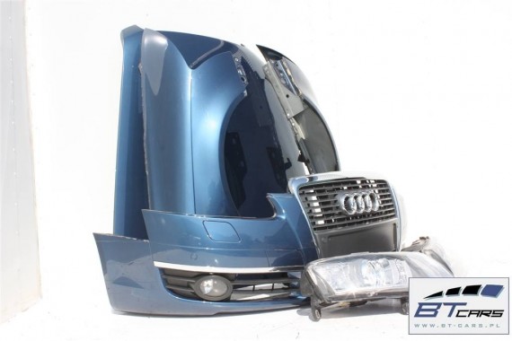 AUDI A6 PRZÓD maska błotniki zderzak pas przedni lampy wzmocnienie błotnik lampa Xenon 4F 4F0 LZ5B - niebieski (stratosblau)