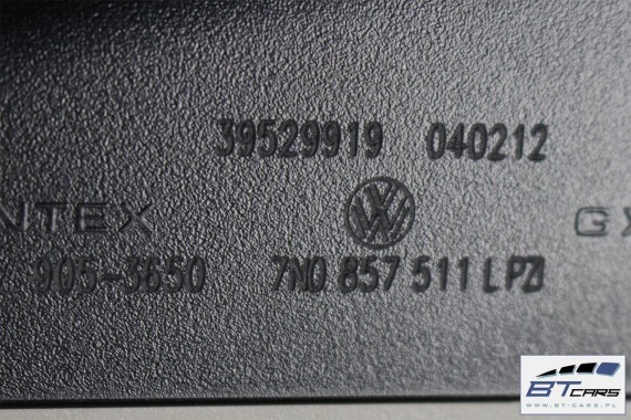 VW SKODA SEAT LUSTERKO WEWNĘTRZNE 7N0857511L 7N0857511K wsteczne 7N0 857 511 L K PZI - shetland / czarny satynowy