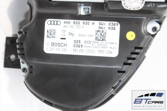 AUDI A8 ZEGARY LICZNIKI DIESEL TDi 4H0920930H 4H0920930HX ZEGAR 4H0920930 4H0920930H 4H0920930H 4H0920930H J0R920930G 4H0920930H