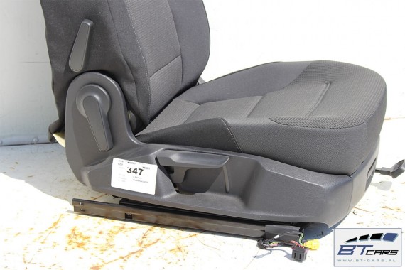 VW GOLF 7 VII KOMBI FOTELE KOMPLET FOTELI siedzeń siedzenia tapicerka 5G 5G0 5G9 welur  w kolorze czarnym VARIANT