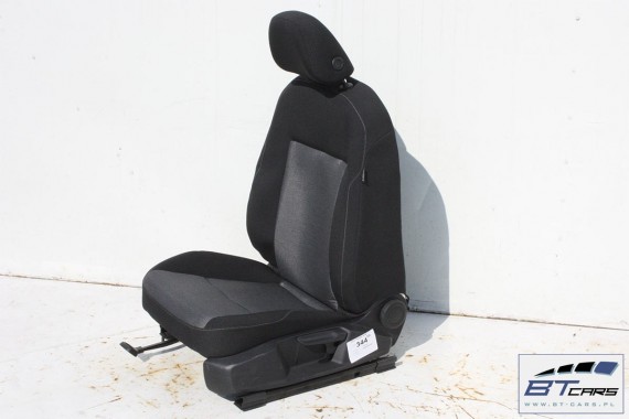 VW GOLF 7 VII FOTELE KOMPLET FOTELI siedzeń siedzenia fotel tapicerka 5G 5G4 welur kolor czarno - szary 5G0