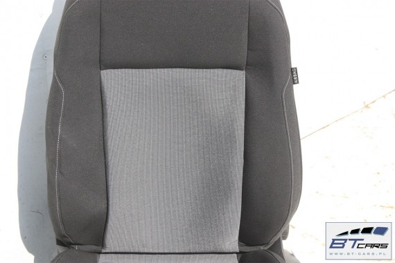 VW GOLF 7 VII FOTELE KOMPLET FOTELI siedzeń siedzenia fotel tapicerka 5G 5G4 welur kolor czarno - szary 5G0