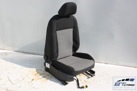 VW GOLF 7 VII FOTELE KOMPLET FOTELI siedzeń siedzenia fotel tapicerka 5G 5G4 welur kolor czarno - szary 5G0