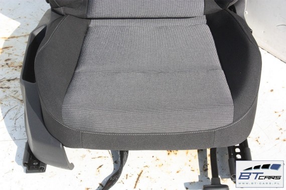 VW GOLF 7 VII FOTELE KOMPLET FOTELI siedzeń siedzenia fotel tapicerka 5G 5G4 welur kolor czarno - szary 5G0