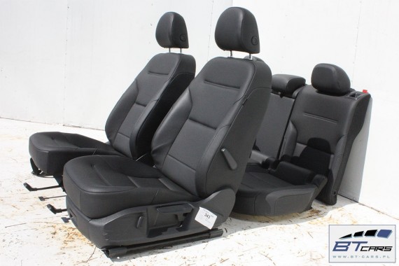 VW GOLF 7 VII FOTELE KOMPLET FOTELI siedzeń siedzenia fotel tapicerka 5G 5G4 5G0 skóra kolor czarny 5-drzwiowe drzwi USA