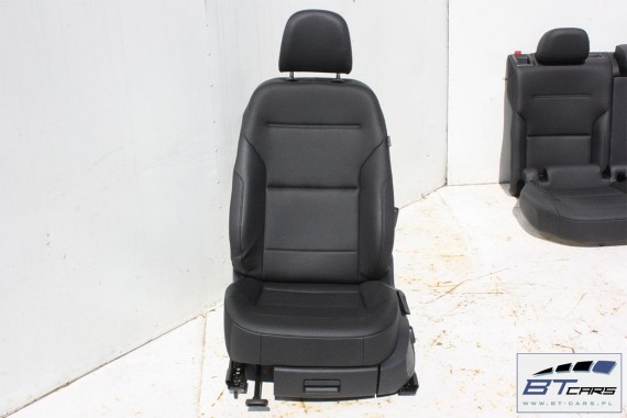 VW GOLF 7 VII FOTELE KOMPLET FOTELI siedzeń siedzenia fotel tapicerka 5G 5G4 5G0 skóra kolor czarny 5-drzwiowe drzwi USA