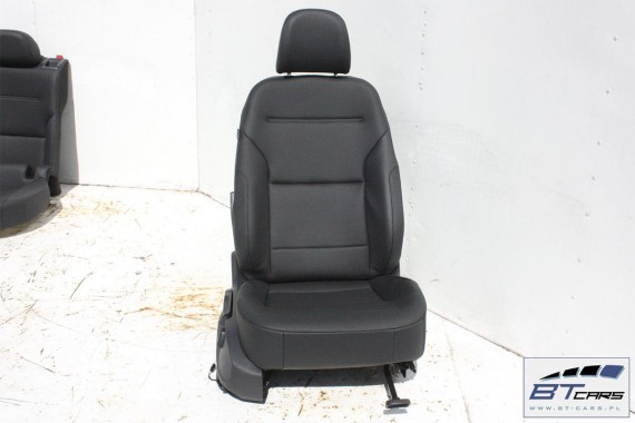 VW GOLF 7 VII FOTELE KOMPLET FOTELI siedzeń siedzenia fotel tapicerka 5G 5G4 5G0 skóra kolor czarny 5-drzwiowe drzwi USA