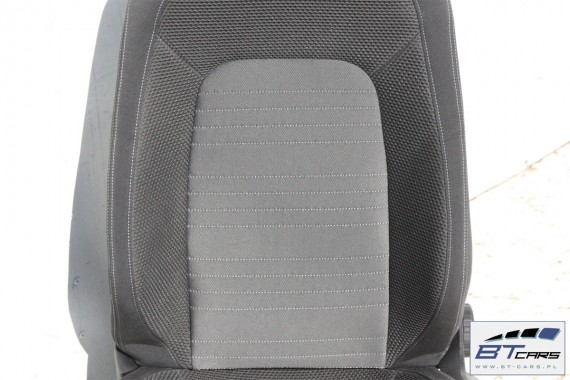VW SCIROCCO LIFT FOTELE KOMPLET FOTELI siedzeń siedzenia fotel tapicerka 1K8 welur + materiał kolor czarno - szary - antracyt