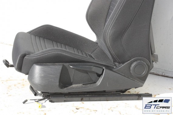 VW SCIROCCO LIFT FOTELE KOMPLET FOTELI siedzeń siedzenia fotel tapicerka 1K8 welur + materiał kolor czarno - szary - antracyt