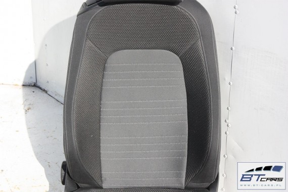 VW SCIROCCO LIFT FOTELE KOMPLET FOTELI siedzeń siedzenia fotel tapicerka 1K8 welur + materiał kolor czarno - szary - antracyt