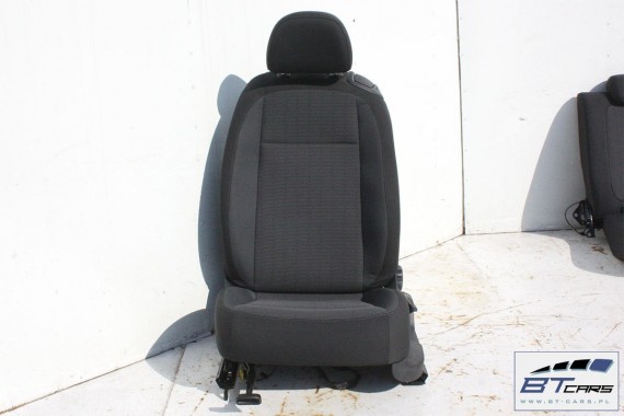 VW THE BEETLE FOTELE KOMPLET FOTELI siedzeń siedzenia fotel tapicerka 5C 5C5 welur kolor czarno - szary