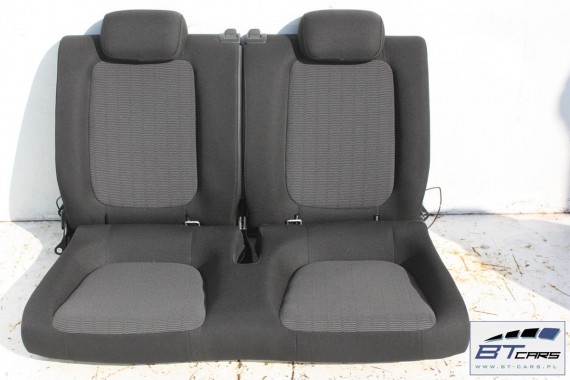 VW THE BEETLE FOTELE KOMPLET FOTELI siedzeń siedzenia fotel tapicerka 5C 5C5 welur kolor czarno - szary