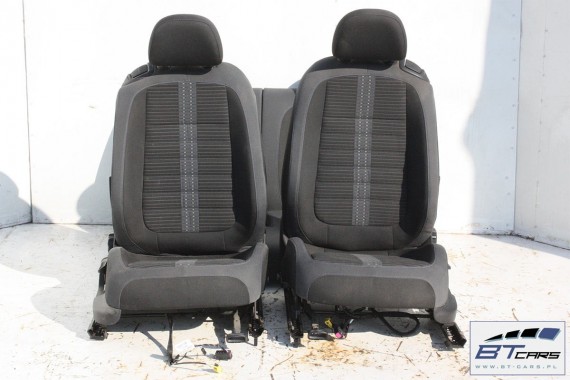 VW THE BEETLE CABRIO FOTELE KOMPLET FOTELI siedzeń siedzenia fotel tapicerka 5C 5C3 welur kolor czarno - szary