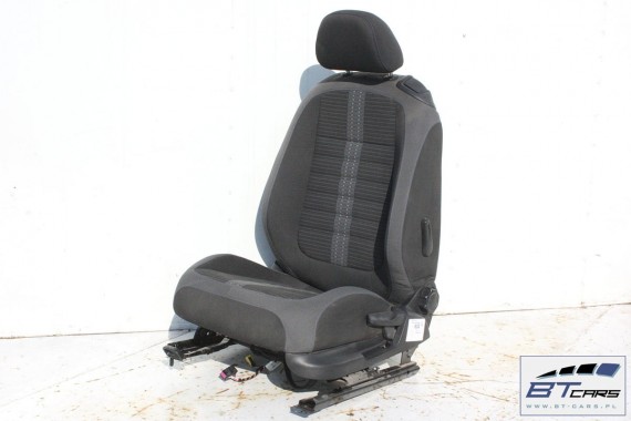 VW THE BEETLE CABRIO FOTELE KOMPLET FOTELI siedzeń siedzenia fotel tapicerka 5C 5C3 welur kolor czarno - szary