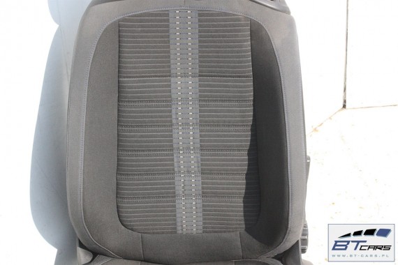 VW THE BEETLE CABRIO FOTELE KOMPLET FOTELI siedzeń siedzenia fotel tapicerka 5C 5C3 welur kolor czarno - szary