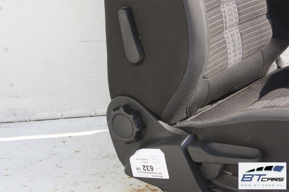 VW THE BEETLE CABRIO FOTELE KOMPLET FOTELI siedzeń siedzenia fotel tapicerka 5C 5C3 welur kolor czarno - szary