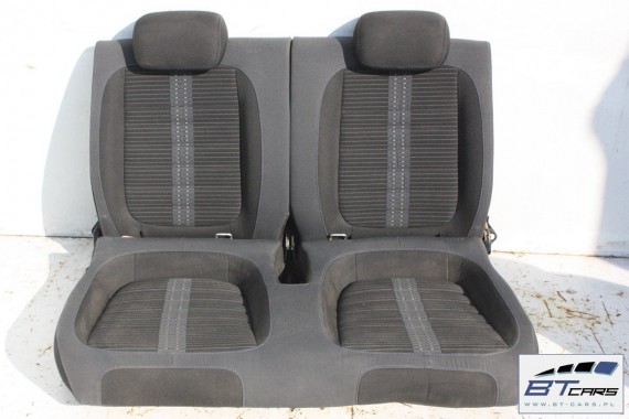 VW THE BEETLE CABRIO FOTELE KOMPLET FOTELI siedzeń siedzenia fotel tapicerka 5C 5C3 welur kolor czarno - szary