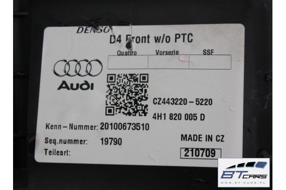 AUDI A8 NAGRZEWNICA DMUCHAWA 4H1820005D 4H1 820 005 D 4H D4 4H1820005D 4H1820005D 4H1820005D 4H1820005D 4H1820005D 4H1820005D