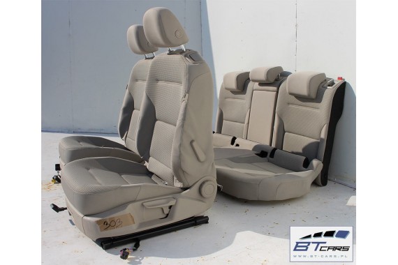 VW GOLF 7 VII FOTELE KOMPLET FOTELI siedzeń siedzenia tapicerka 5G 5G0 5G3  wersja 3-drzwiowa  w kolorze mocca