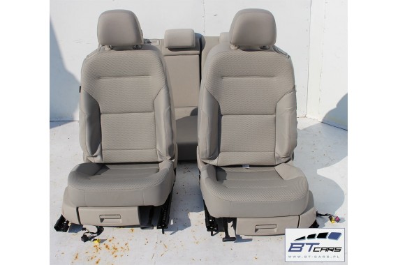 VW GOLF 7 VII FOTELE KOMPLET FOTELI siedzeń siedzenia tapicerka 5G 5G0 5G3  wersja 3-drzwiowa  w kolorze mocca